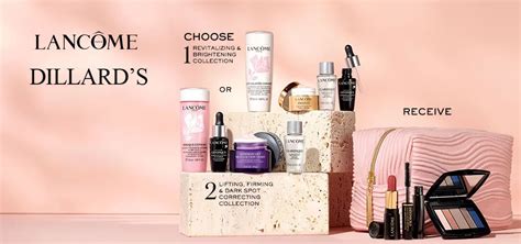 dillard's lancome gift with purchase 2024 dates